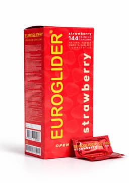 Euroglider Strawberry - Condooms met Aardbeien Smaak - 144 stuks — thumbnail 8
