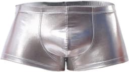 Heren Ondergoed met Metallic Glans - Sexy Boxershort voor Mannen - Elastische Lage Taille - Verleidelijke Mannen Slip — thumbnail 2