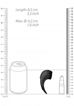 Shots - ElectroShock E-Stimulatie Cockring C-Spot Massager black — thumbnail 4