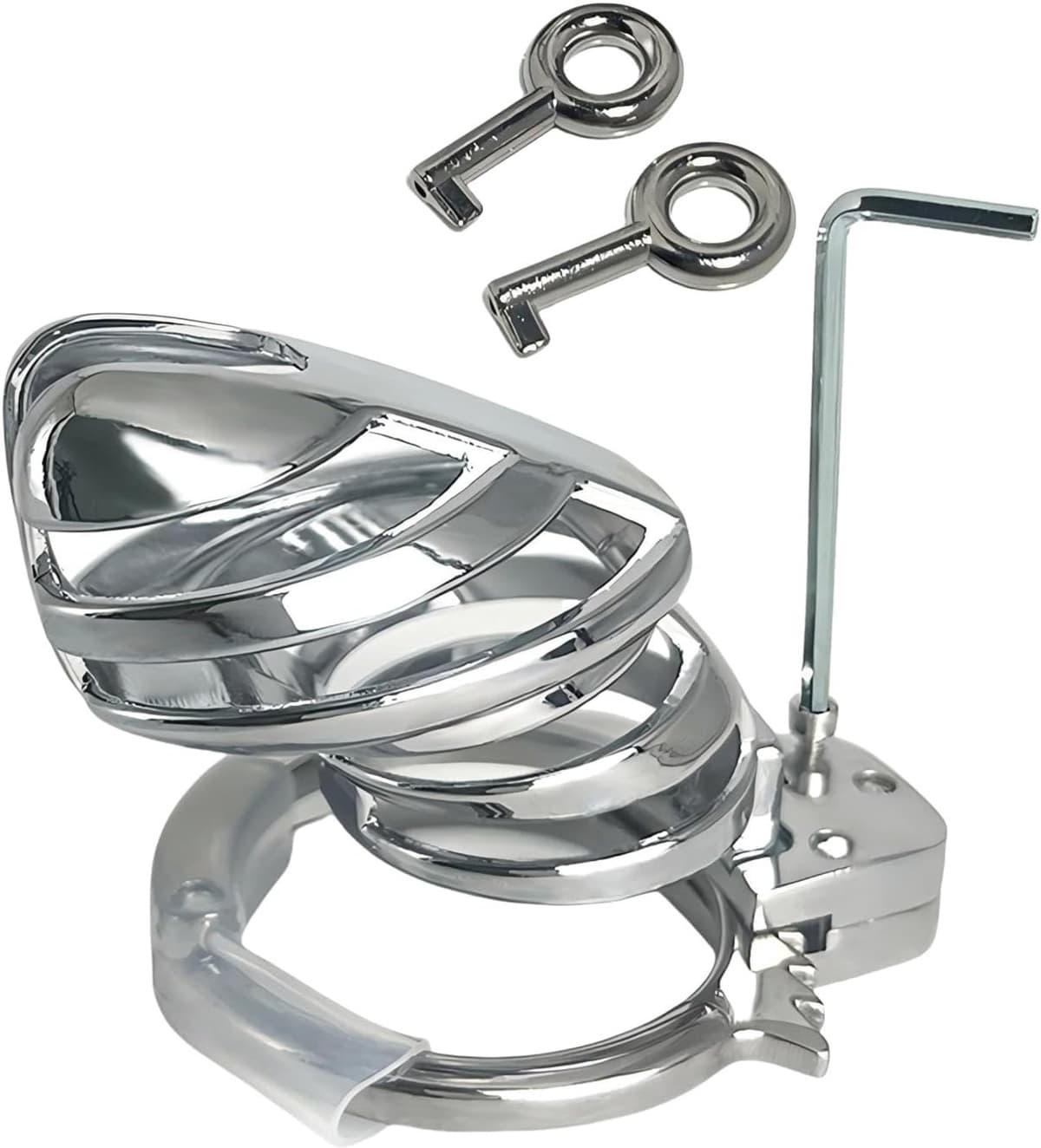 Chastity Cage met Ringen 30-50mm — afbeelding 1