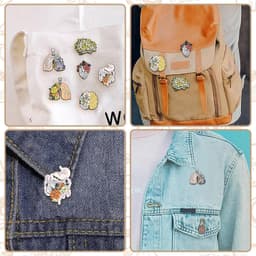 6 stuks menselijk orgaan met bloem emaille pin hart hersenen broches reversspeldjes Halloween nieuwigheid badges broche pin set voor hoeden kleding tassen sieraden knutselen past mannen vrouwen — thumbnail 5