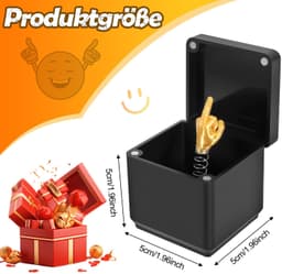 Grappige Gift Box in Vinger Vorm voor Desk Decoration — thumbnail 1