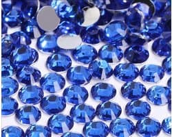 Strassteentjes, 3 mm, glittersteentjes, nagels, ronde kristallen, steentjes voor nagels, doe-het-zelf kunsthandwerk, kleding, telefoonhoesjes, schoenen, tassen (blauw)