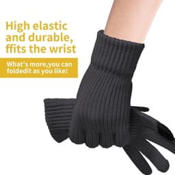 Handschoenen, touchscreen, uniseks, fleece, antislip, winddicht, voor snowboarden, dun, fietsen, wintersport — thumbnail 5