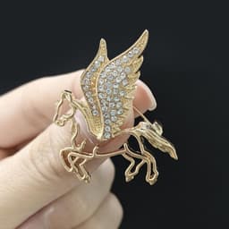 Pegasus broche mythisch vliegend paard spelden dames jassen revers hoeden accessoires — thumbnail 2