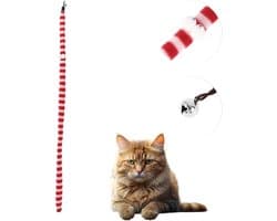 Toverstaf voor katten, vervanging, navulaccessoires voor kattenstok, rood/wit