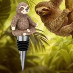 Wijnsluiting luiaard - schattig ontwerp - flapper - voegt sfeer toe - ShopVlot — thumbnail 3