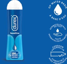 Durex - 300ml Glijmiddel - Play Sensitive 2x100ml - Play Tingle 1x100ml - Voordeelverpakking — thumbnail 4