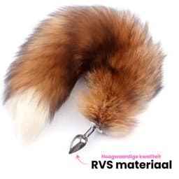 Intenz® - Luxe Staart Buttplug - Vossenstaart - Sex toys voor mannen - Sex toys voor vrouwen — thumbnail 2