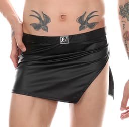 Mini Rok Heren - Leer Look - Heren Lingerie - Ondergoed — thumbnail 2