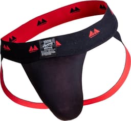 MM Sports The Original Jockstrap 2 inch Reversible Black/Red - MAAT XL - Heren Ondergoed - Jockstrap voor Man - Mannen Jock — thumbnail 1
