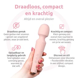 Plesur® Wand Vibrator - Erotiek - Seksspeeltjes - Vibrators voor Vrouwen - Stil & Discreet - Sex Toys voor Vrouwen - Clitoris Stimulator — thumbnail 2