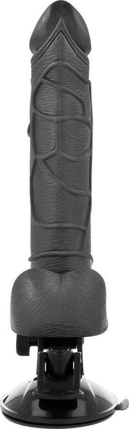 BASECOCK - VIBRADOR REALÍSTICO CONTROL REMOTO Black CON TESTÍCULOS 19.5 CM -O- 4 CM — thumbnail 3