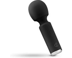 EasyToys - Mini Vibe Wand Vibrator - Oplaadbaar en Waterproof - Ook voor Massages - Wand Vibrator - Vibrator - Vibrators voor Mannen en Vrouwen - Sex Toys voor Mannen en Vrouwen - Vibrators - Zwart