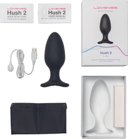Lovense - Hush 2 Vibrerende Buttplug Met App - Zwart — thumbnail 6
