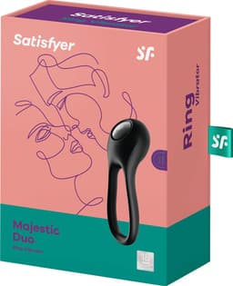 Satisfyer, penis- en testikelring, 'Majestic Duo', waterdicht, oplaadbaar, huidvriendelijke siliconen — thumbnail 9