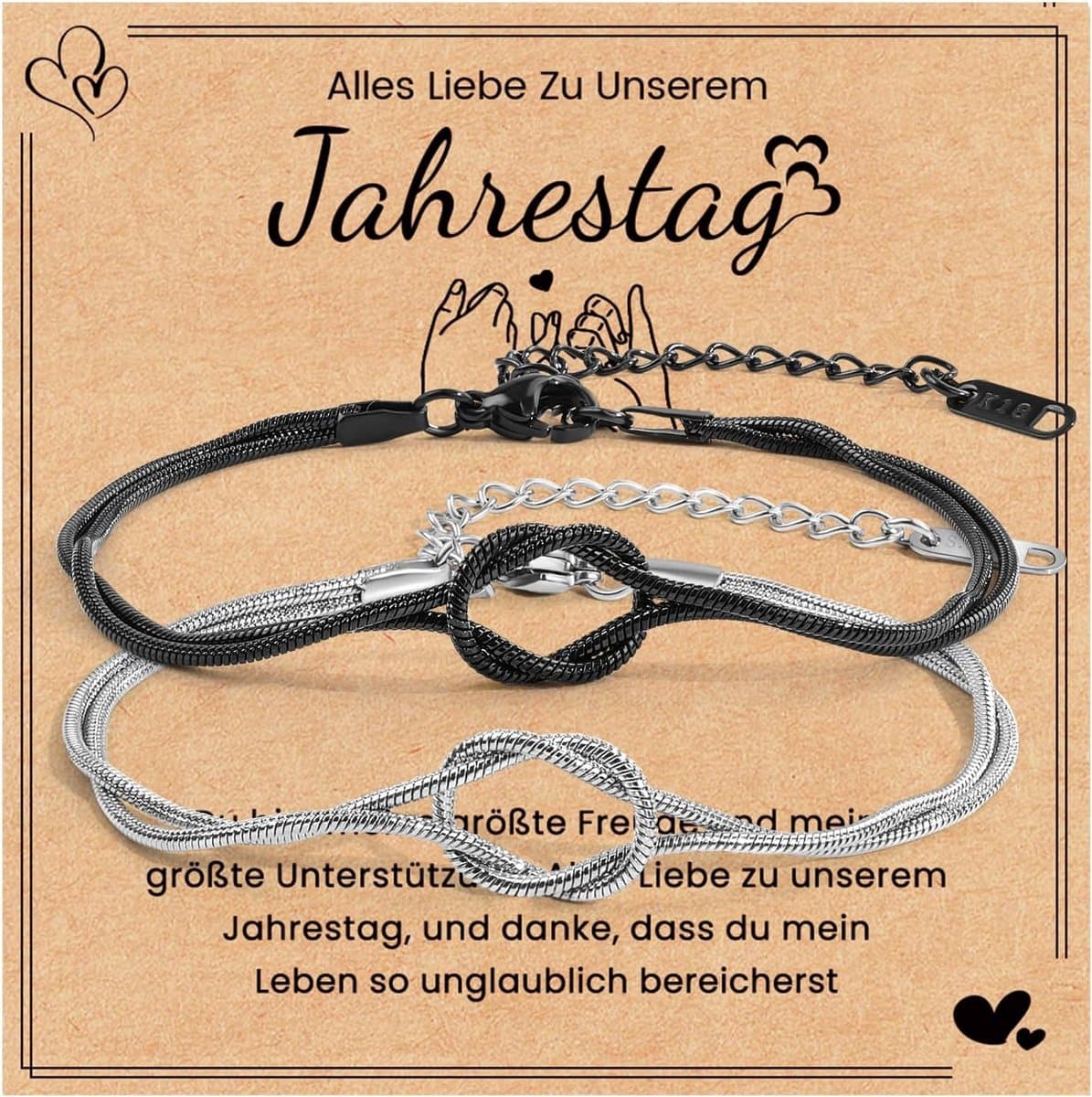 MANVEN Partner-geschenken, Valentijnsdag, jubileum, partnerarmbanden, koppels, Kerstmis, verjaardag, voor hem, man - ShopVlot — afbeelding 1
