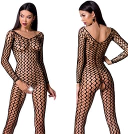 Passion - Woman Bs068 Bodystocking Black One Size — thumbnail 5