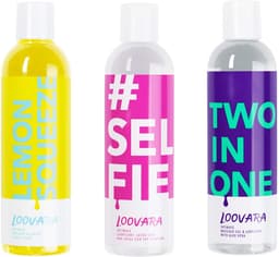 Loovara glijmiddel massageolie 3 x 250 ml voordeelverpakking - HAPPY WEEKEND - Voedende massageolie glijmiddelset, veilig te gebruiken met condooms, ideaal voor voorspel — thumbnail 1