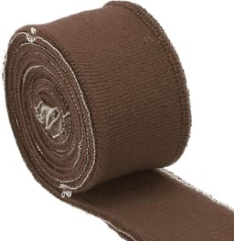 Elastische manchetten voor het naaien van gebreide geribbelde katoenen stof mouwen tailleband geribbelde afwerking, [voor kleding, knutselwerk] - bruin/ 2 stuks — thumbnail 3