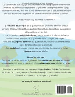 Cahier de vacances : la gratitude au quotidien: Pour un été plein de bonheur et de découvertes - Edition 7-10 ans — thumbnail 2