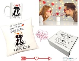 Decoratie set - Cadeaupakket - Romantisch cadeau - Handgemaakt in Spanje - 35 x 35 cm - Multicolor — thumbnail 4