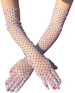 Dailygoods- Handschoenen Dames - Elegante Tule - Zomerhandschoenen - Zonnebescherming - Opera/Kostuum - Eén Maat - Anti-UV — thumbnail 1
