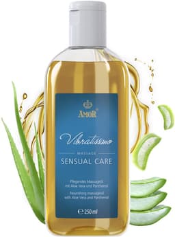 Vibratissimo 'Sensual Care': massageolie, liefdesolie, lichaamsolie met aloë vera — thumbnail 1