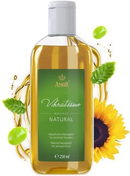 Vibratissimo 'Natural': massageolie voor sensueel genot, liefdesolie, erotische olie — thumbnail 1