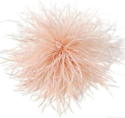 Struisvogelbroche voor dames, natuurlijke struisvogelveer, ideaal voor banketten, bruiloften, feesten, verjaardagsfeesten en soortgelijke gelegenheden — thumbnail 1