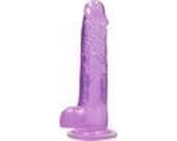 6" / 15 cm Realistic Dildo With Balls - Purple
