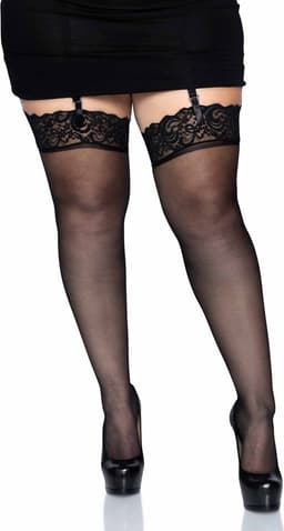 Sheer Thigh Highs + — thumbnail 4