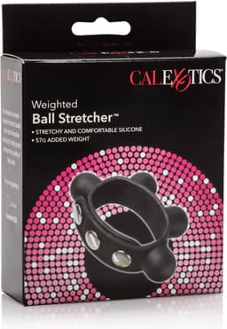 CalExotics - Weigted Ball Stretcher - Rings Zwart — thumbnail 2
