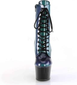 Pleaser Enkellaars -37 Shoes- ADORE-1020HG Paars/Groen — thumbnail 2