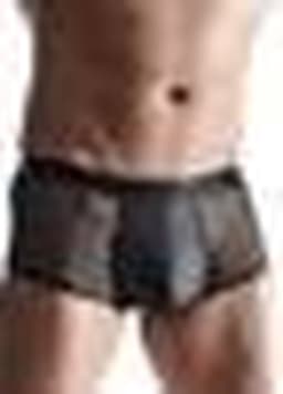 Wetlook en mesh Men's shorts - Black — thumbnail 7