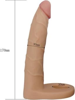 Lovetoy Voorbinddildo voor dubbele penetratie Ultrasoft Double - 18 cm — thumbnail 9