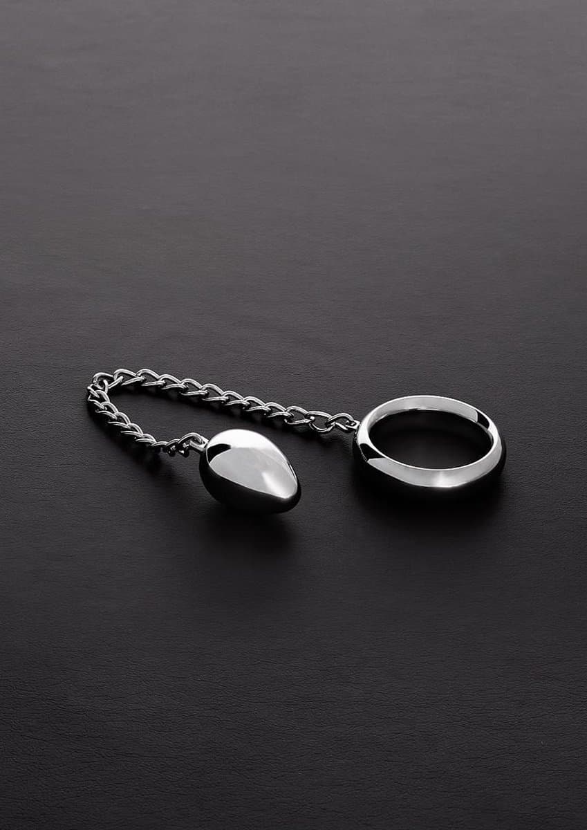 Donut C-Ring Anal Egg (40/40mm) with chain — afbeelding 1