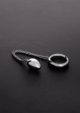 Donut C-Ring Anal Egg (40/40mm) with chain — thumbnail 1
