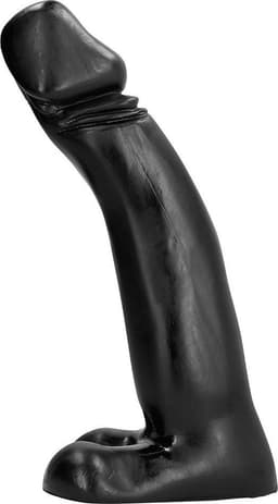 All Black Realistische Dildo - zwart — thumbnail 2