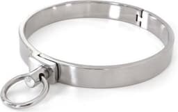 Kiotos - RVS Collar Solid Met Transparant Kristal voorzijde - Large - 13,5 cm — thumbnail 9