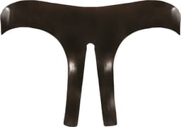LateX – Latex Slipje met Open Kruis en Achterwerk voor een Gemakkelijke Toegang One Size – Zwart — thumbnail 3