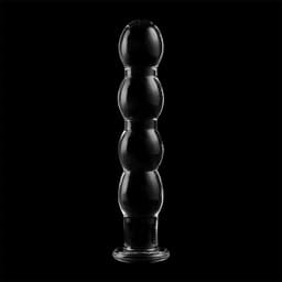NEBULA SERIES BY IBIZA - MODEL 10 DILDO BOROSILICATE GLASS 16.5 X 3.5 CM CLEAR | ANALE PLUG | BUTTPLUG | GLAS ANALE PLUG | SEX TOYS VOOR VROUWEN | SEX TOYS VOOR MANNEN | SEX TOYS VOOR KOPPELS — thumbnail 2
