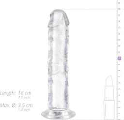 Jelly Dildo zonder ballen - 16 cm — thumbnail 11