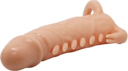Pretty Love - Emmit - Penis Sleeve Met geribbeld ontwerp - Lichte Huidskleur — thumbnail 5