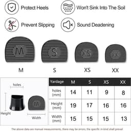 Solidchoice - Set van 8 Stiletto Heel Protectors voor Hoge Hakken — thumbnail 5