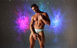 SUKREW U-Style Classic Thong Silver Sparkle - MAAT M - Erotisch Heren Ondergoed - String voor Man - Sexy mannen String — thumbnail 3
