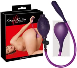 Bad Kitty – Latex Opblaas Ballon voor Anaal of Vaginaal Gebruik met Handpomp – Paars — thumbnail 2