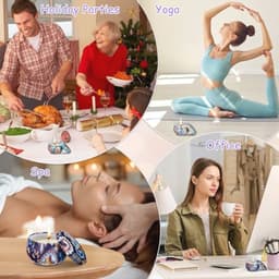 Aromatherapie Geurkaarsen Cadeauset voor Vrouwen - 6 Stuks, Stress Verminderende Kaarsenset voor Kerst, Verjaardag en Valentijnsdag — thumbnail 4