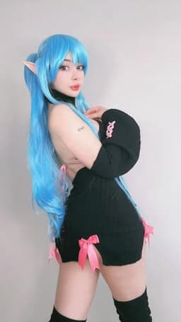 Bowknot Cosplay Sweater Kostuum - 3-delig Premium Sweater voor Lingerie — thumbnail 4