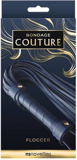 NS Novelties - Bondage Couture Flogger - Bondage / SM Whips and Paddles Blauw — thumbnail 5
